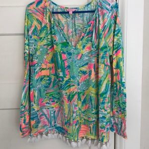 Lilly Pulitzer Linzy Top Size L